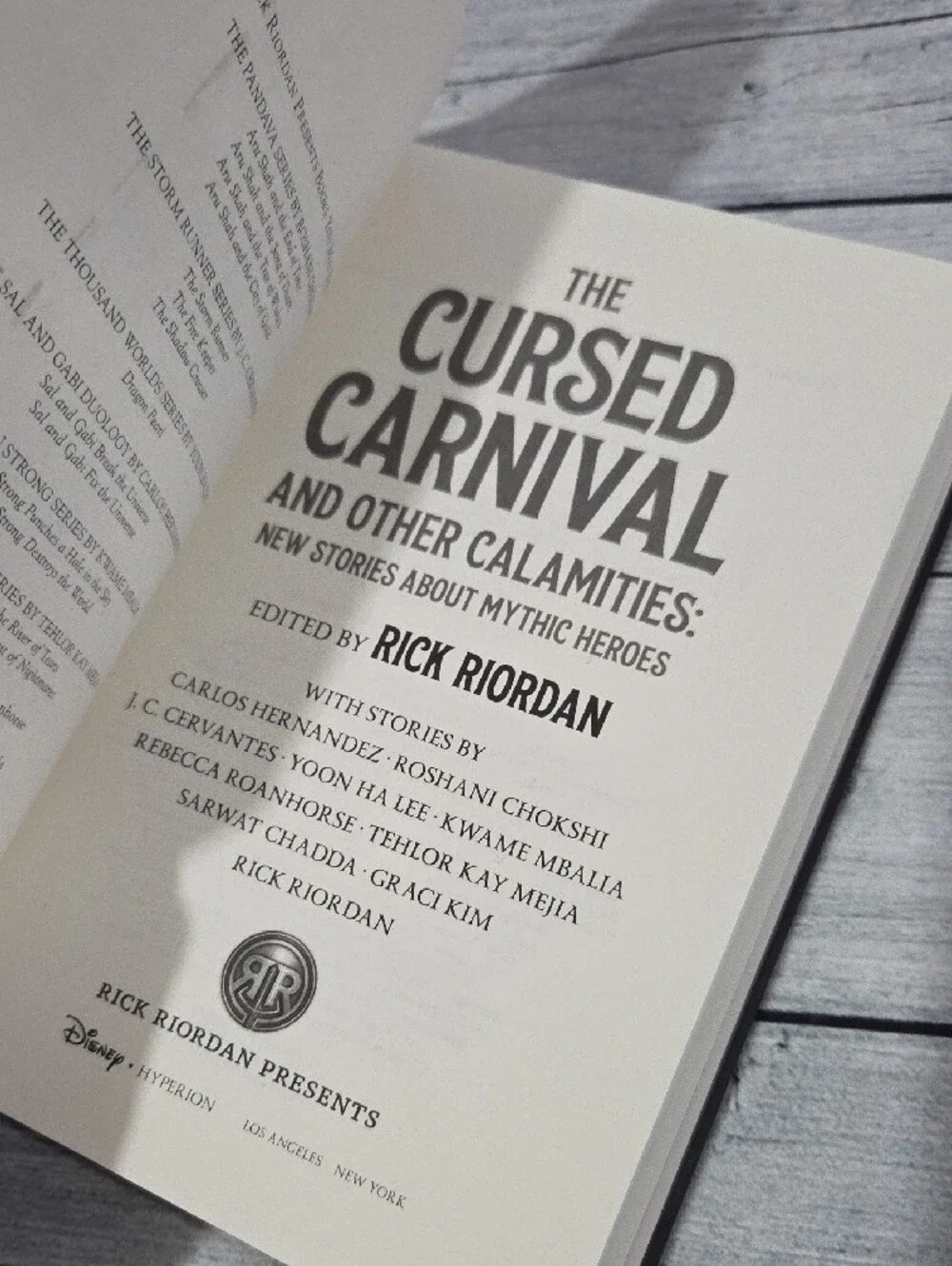 Rick Riordan Presents The Cursed Carnival and Other Calamities Hardcover